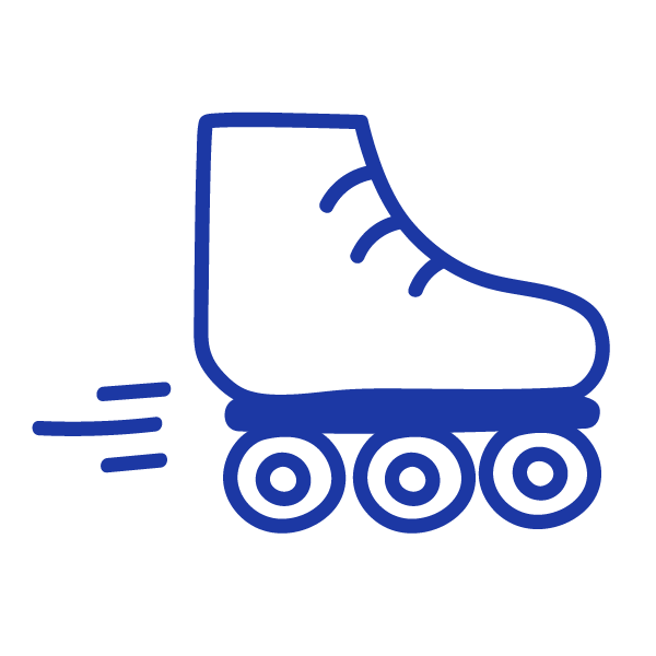 Illustration rullskridskor